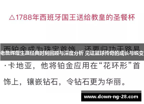 老詹辉煌生涯经典时刻回顾与深度分析 见证篮球传奇的成长与蜕变